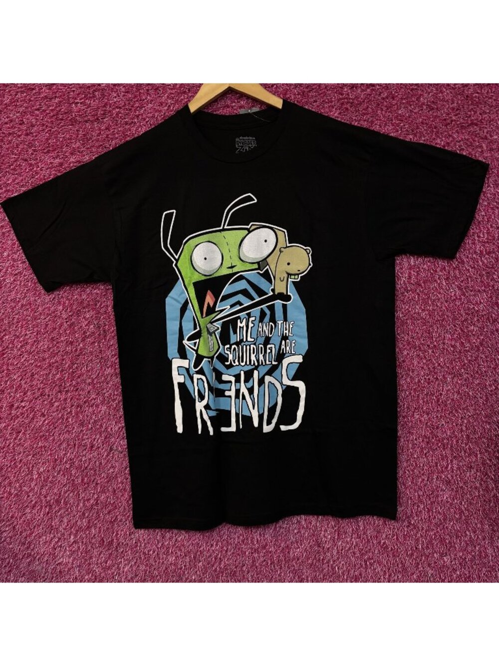 Invader Zim GIR "Me and the Squirrel Are Friends" T-Shirt XL